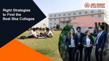 Right Strategies to Find the Best Bba Colleges in Bulandshahr