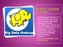 Best hadoop training in noida  training basket-100% placement assistance Support…