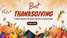 Best Thanksgiving Flight Offers to India From USA with FDF
