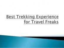 Best Trekking Experience for Travel Freaks