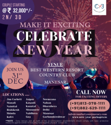 New Year Packages 2021 | Manesar New Year Packages 