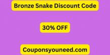 30% Off Bronze Snake Discount Code 2024 (Free Shipping)