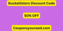 50% OFF Bucketlisters Discount Code - May 2024 (*NEW*)