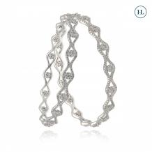 Buy mesmerizingly gorgeous diamond bangles online