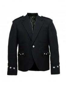 Men Military Black Jacket Kilt For Wedding