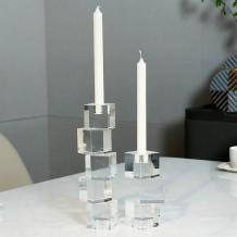 Candle Holder Clear Glass Decorative Object - Warmly Design