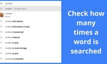 Check How Many Times a Word is Searched? - Dew Articles