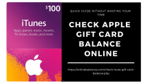 CHECK GIFT CARD BALANCE: Any option available to check gift card balance of iTunes online ?