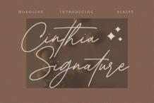 Cinthia Signature Font Free Download OTF TTF | DLFreeFont