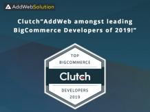 Clutch: “AddWeb amongst leading BigCommerce Developers of 2019!” | AddWeb Solution