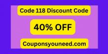 40% OFF Code 118 Discount Code June 2024 - Free Shipping