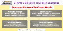 Common mistakes in English, confused and misused words  - English Mirror 