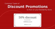 Common Types of Discount Promotions to Run on Builderfly Store