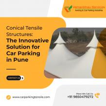 conical tensile structure in Pune| Double conical tensile