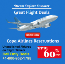 Copa Airlines Reservations For Cheap Flights +1-800-962-1798