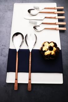 Elevate dining experiences with inox artisans' bold flatware settings
