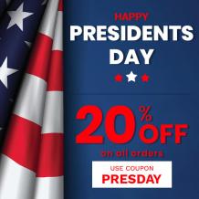 President's Day: 20% OFF Coupon is Live