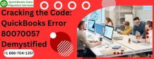 Cracking the Code: QuickBooks Error 80070057 Demystified