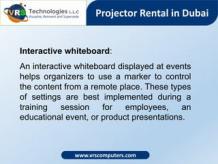 How to Choose a Perfect Projector Rental in Dubai for Events?