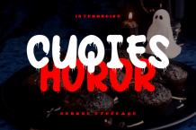 Cuqies Horor Font Free Download OTF TTF | DLFreeFont