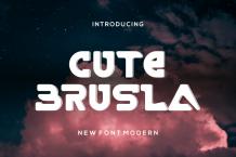 Cutebrusla Font Free Download OTF TTF | DLFreeFont