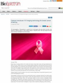 Cytecare Introduces 3-D Imaging Technology for Breast Cancer Screening  