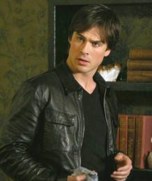 Damon Salvatore The Vampire Diaries Leather Jacket - Jacketmadness