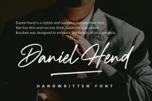 Daniel Hend Font Free Download OTF TTF | DLFreeFont