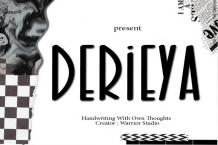 Derieya Font Free Download OTF TTF | DLFreeFont