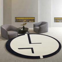Designer Round Rugs Modern Interior Art Design Floor Area Carpets Unique Decor - Warmly Home