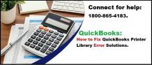 How To Fix QuickBooks Printer Library Error: Solutions 1800-865-4183. - AskforAccounting