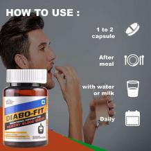 Diabofit Capsule prevents the risk of diabetes and removes fat deposits from the liver.
