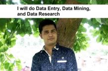 Do data entry, data mining, and internet research