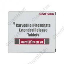 CARDIVAS CR 20MG TABLET