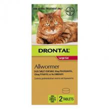 Buy Drontal Wormers For Large Cats 6Kg 2 Tablet Online