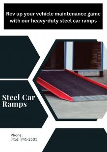 Heavy-Duty Steel Car Ramps - The Ultimate Solution for Easy Vehicle Maintenance in 2023 | Aluminum ramp, Car ramps, Steel