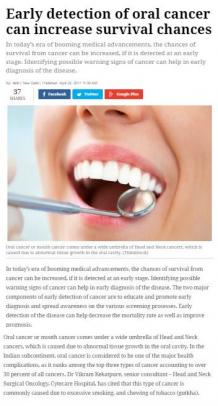 Early Oral Cancer Detection Can Increase Survival Chances - Cytecare Hospitals  