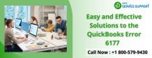 Here Effectively troubleshooting guide for fix the QuickBooks Error 6177