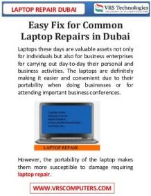 Easy Fix for Common Laptop Repairs in Dubai