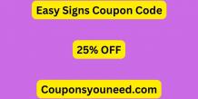 25% Off Easy Signs Coupon Code 2024 (*NEW*) 100% Working