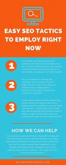 Easy SEO Tactics to Employ Right Now