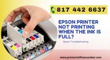 Epson printer not printing when the ink is full