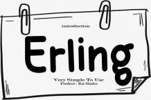 Erling Font Free Download OTF TTF | DLFreeFont