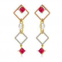 Buy Gemstone Earrings Designs Online Starting at Rs.10014 - Rockrush India