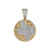 Exotic Diamonds - Texas Gold nugget pendant