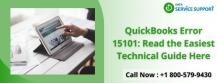 Find Technical Guide for eliminate the QuickBooks error 15101
