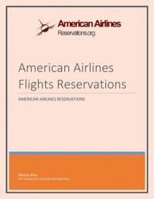 Interesting Facts You Don’t Know About American Airlines Flights Reservations  