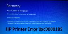 How To Fix HP Printer Error Code 0xc0000185?