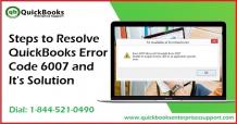 QuickBooks Error Code 6007 [Troubleshoot Steps]