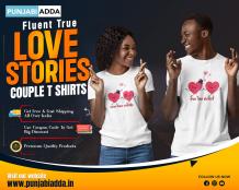 True Love Stories Couple T Shirts at Punjabi Adda 